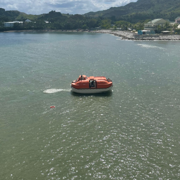 Lifeboat in water